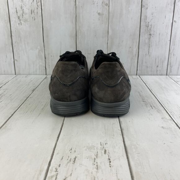 Mephisto Dark Brown Yael Leather Lace Up Fashion Sneaker Runoff Air-Jet Size 8 - Picture 9 of 14